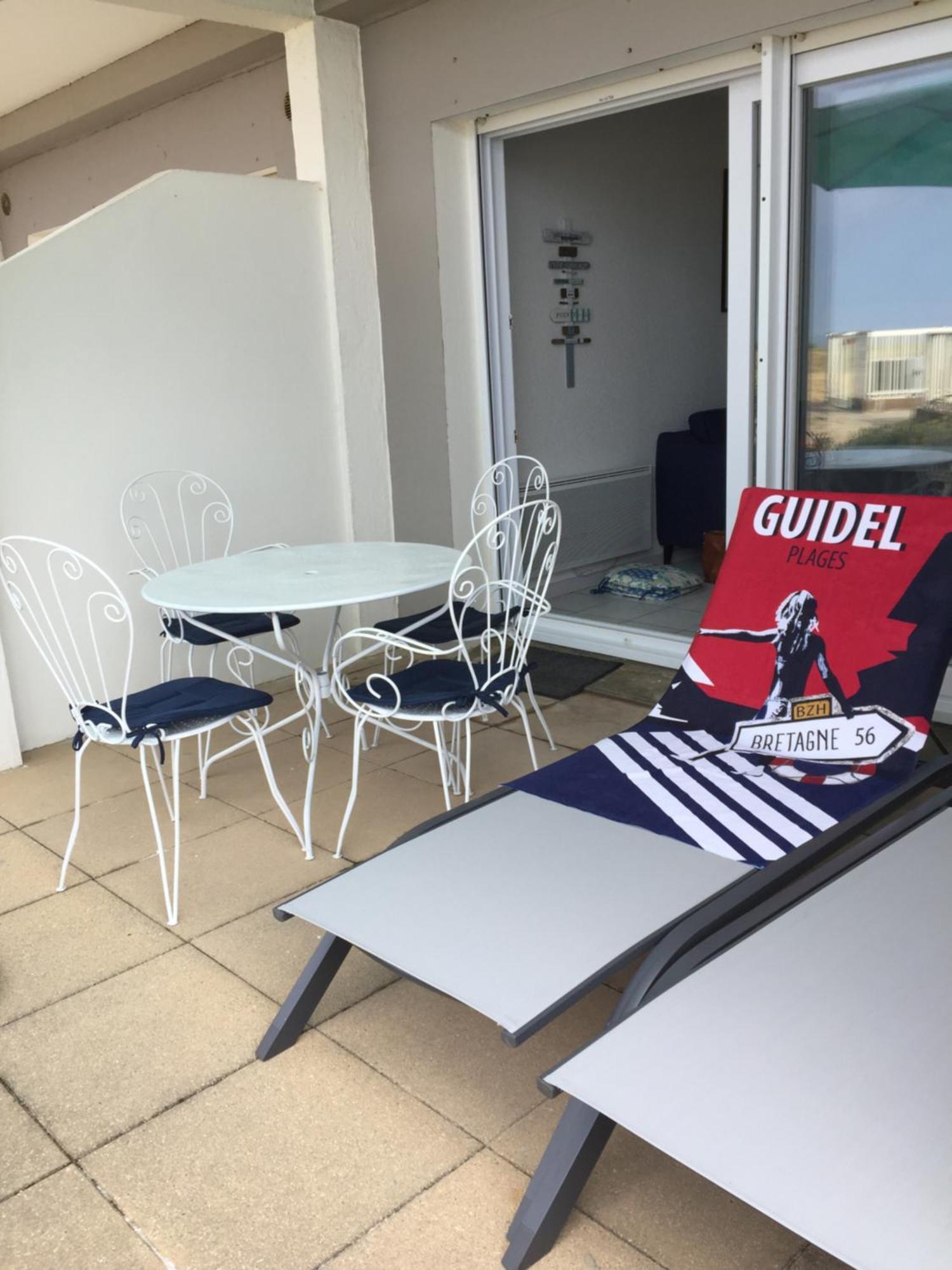 Appartement 7 rez de chaussée vue mer Guidel Extérieur photo